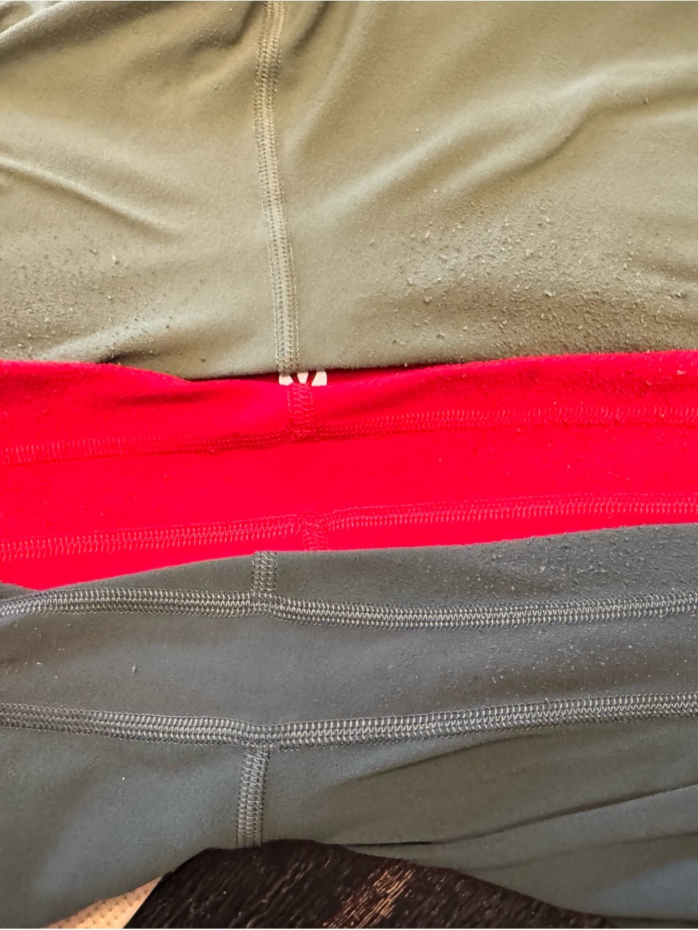 lululemon athletica Red, Olive Green, and sage green LeggingSet. Three in total. - Picture 3 of 6